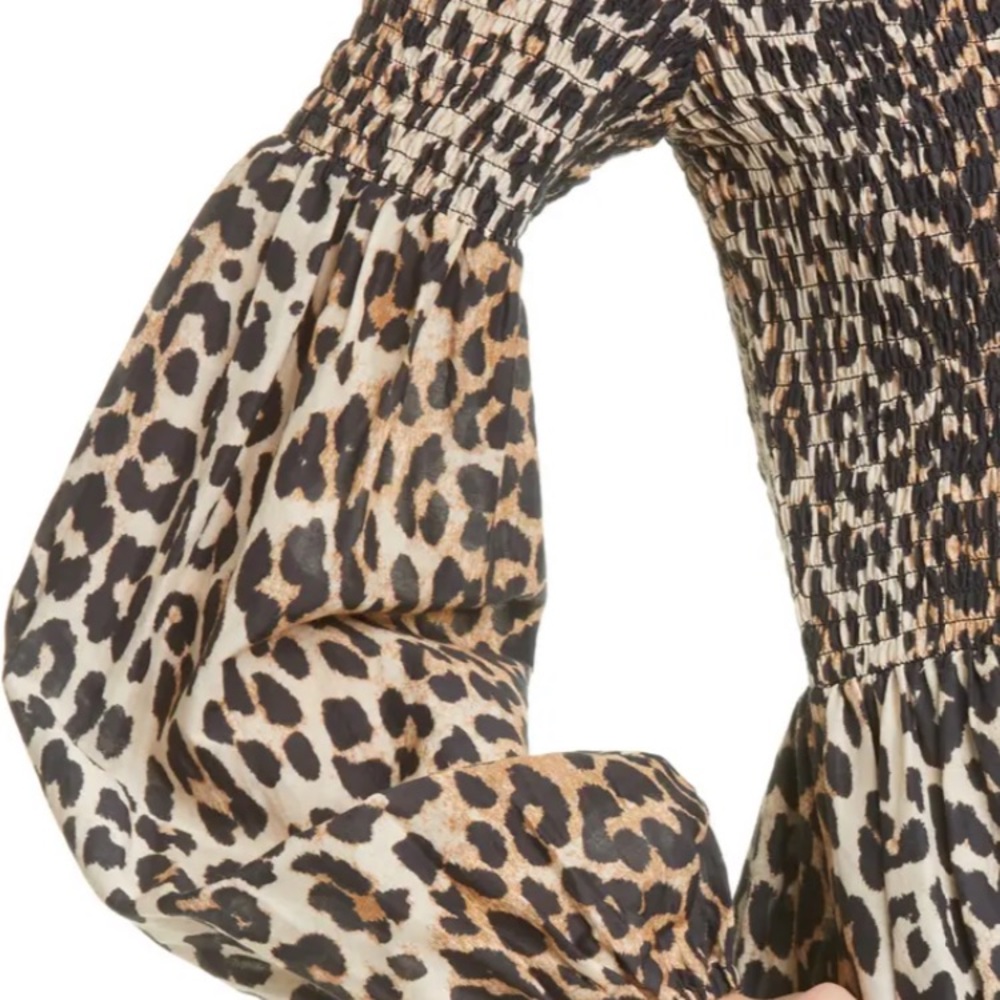 Ganni women’s size 2 dress leopard - Picture 5 of 8